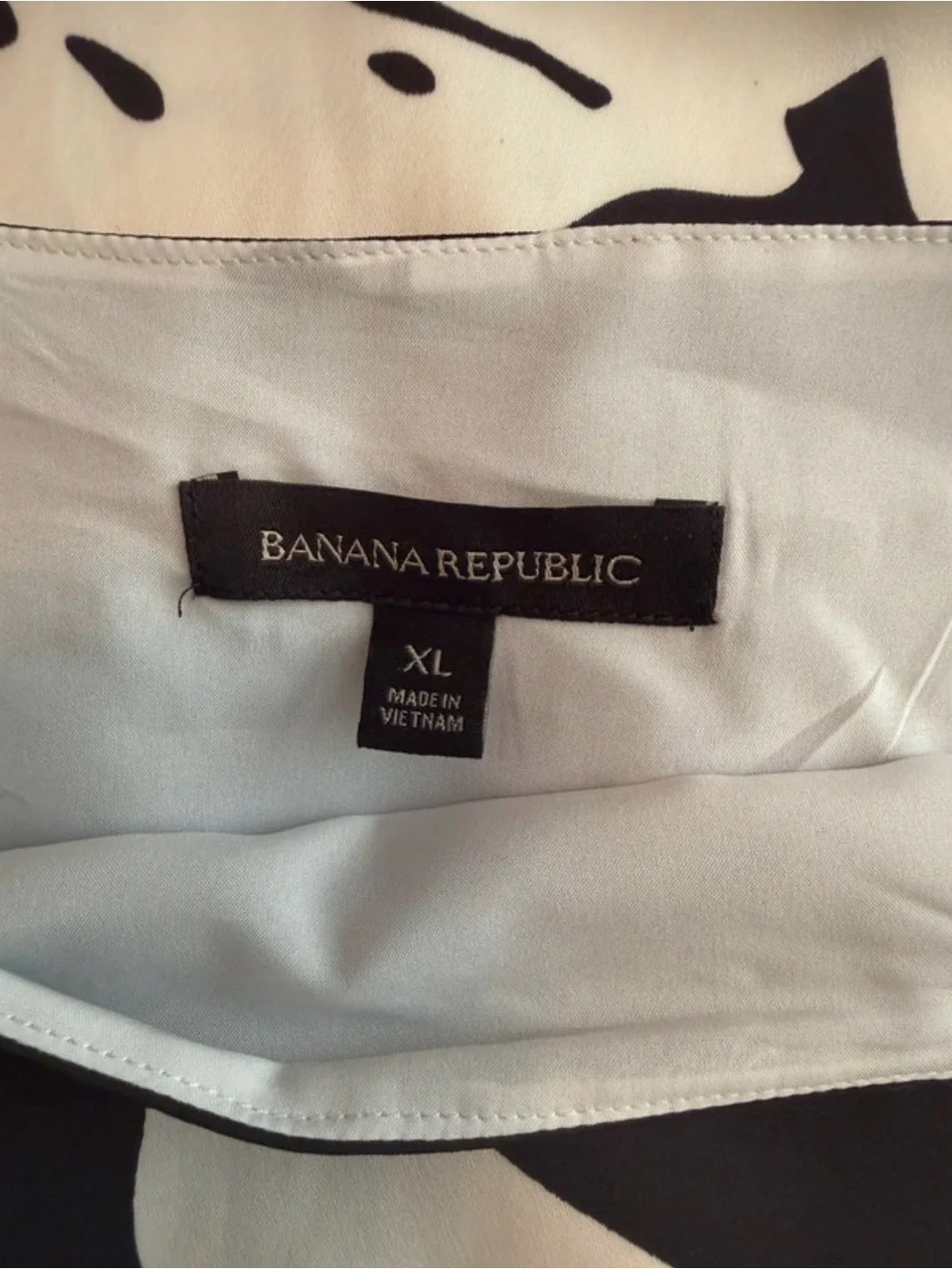 Banana Republic Black and White Floral Dress